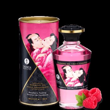 Huile chauffante aphrodisiaque - Framboise 100ml