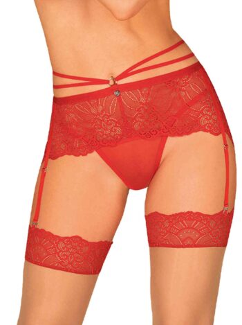 Loventy Porte-jarretelles - Rouge