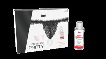 Black brazilian panty - String et lubrifiant