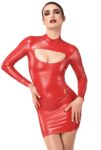 F367 Bombshell Robe Moulante ouverte Red