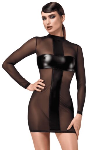 F369 Crossfire Mini Robe en maille et wetlook