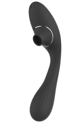 Stimulateur Clitoridien Vibromasseur Point G 2-en-1 DINA Noir