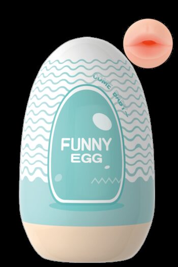 Gaine Masturbatrice Réutilisable FUNNY EGG – Design Réaliste Bouche