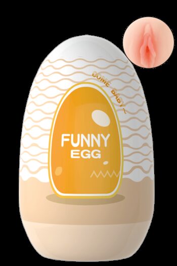 Gaine Masturbatrice Réutilisable FUNNY EGG – Design Réaliste Vagin lèvres moyennes