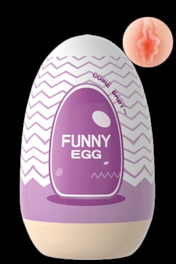 Gaine Masturbatrice Réutilisable FUNNY EGG – Design Réaliste Vagin lèvres charnus
