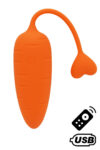 CARROT, Un Œuf vibrant avec télécommande, couleur et forme Carotte en silicone médical