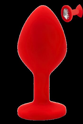 Plug rouge bijou cristal Medium CHERRY