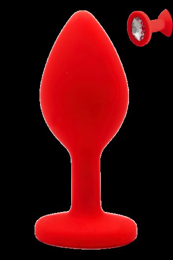 Plug rouge bijou cristal Small CHERRY