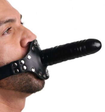 Strict Leather - Dildo mondstuk met riem