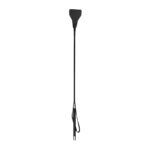 EasyToys - Fetish Lange Leren Zweep - Zwart