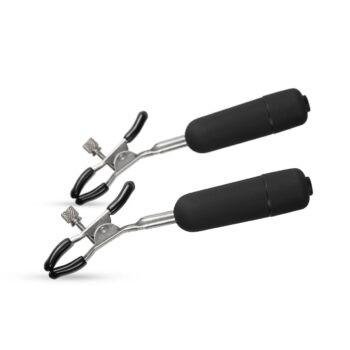 Easytoys Fetish - Verstelbare Tepelklemmen Met Bullet Vibrator
