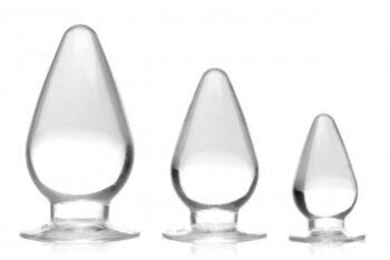 Master Series - Triple Cones Anaalplug Set van 3 - Transparant