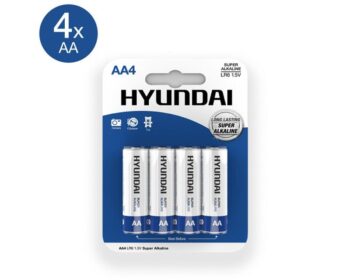 Hyundai - Super Alkaline AA-Batterijen - 4 Stuks