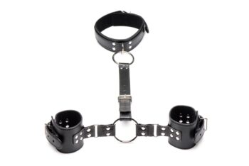 Strict - Halsband Met Polsboeien Restraint Set - Zwart