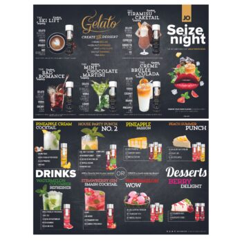 System JO – Cocktail Menu – Brochure