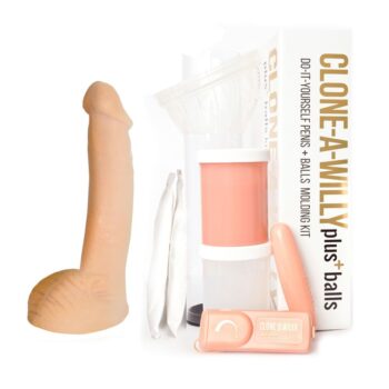 Clone-A-Willy – Vibrerende Dildo Kit met Ballen – Beige