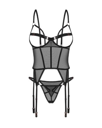 Obsessive - Freedom Euridia Korset en String - Zwart