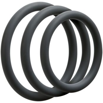 Doc Johnson - OptiMALE 3 C-Ring Set Dun - Grijs