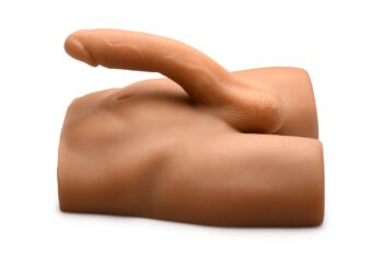 JOCK - Ass Masturbator met Positioneerbare Dildo - Mediumkleurig