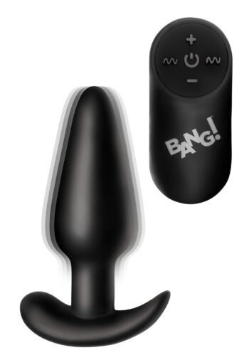 BANG! -  Vibrerende Anaalplug met Afstandsbediening -Zwart