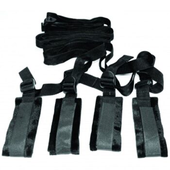 Sportsheets – S&M Bed Bondage Restraint Kit – Zwart