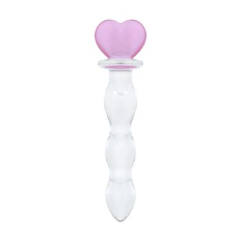 Gildo - No. 35 Glazen Dildo Hartvorm - 18.8 cm