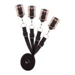 Rosy Gold - Under-Mattress Restraint Set - Zwart